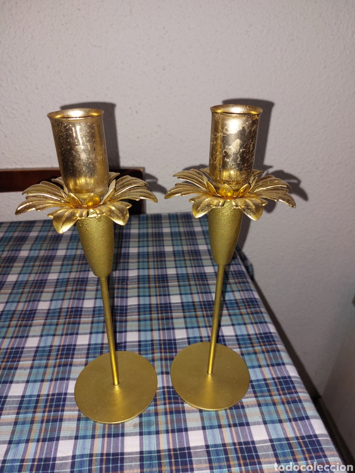 Nuovo: Juego 2 candelabros de capilla 28cm