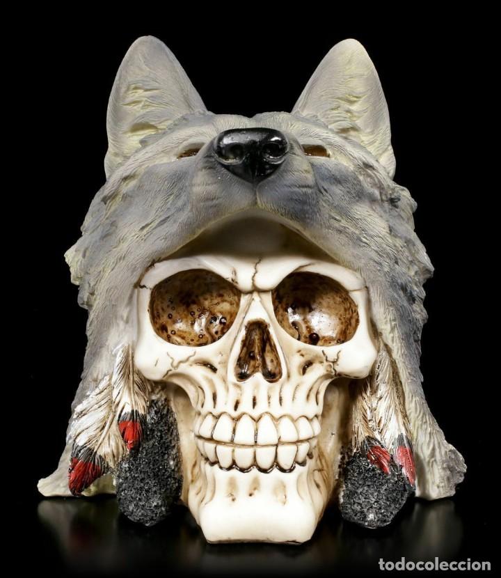 Nuevo: Calavera de resina / Esp&iacute;ritu Lobo *Art&iacute;culo nuevo* - Foto 2