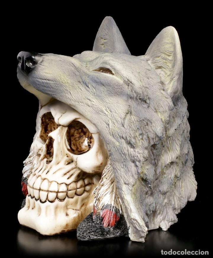 Nuevo: Calavera de resina / Esp&iacute;ritu Lobo *Art&iacute;culo nuevo* - Foto 3