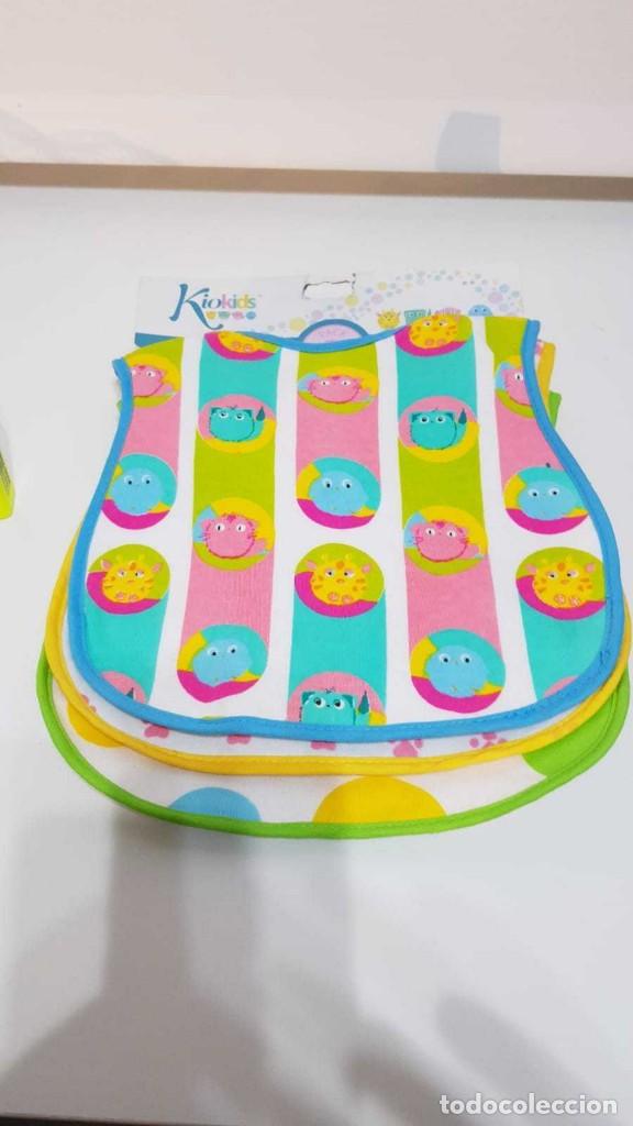 Nuevo: PACK 3 BABEROS PARA BEBE A ESTRENAR - MARCA KIOKIDS - Foto 1