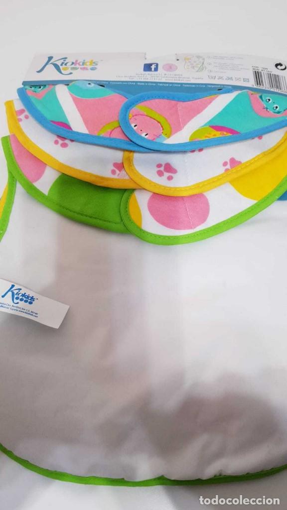 Nuevo: PACK 3 BABEROS PARA BEBE A ESTRENAR - MARCA KIOKIDS - Foto 3