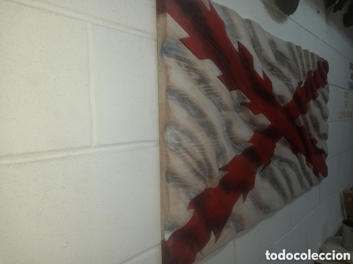 Nuevo: Bandera imperial espa&ntilde;ola de madera - Foto 2