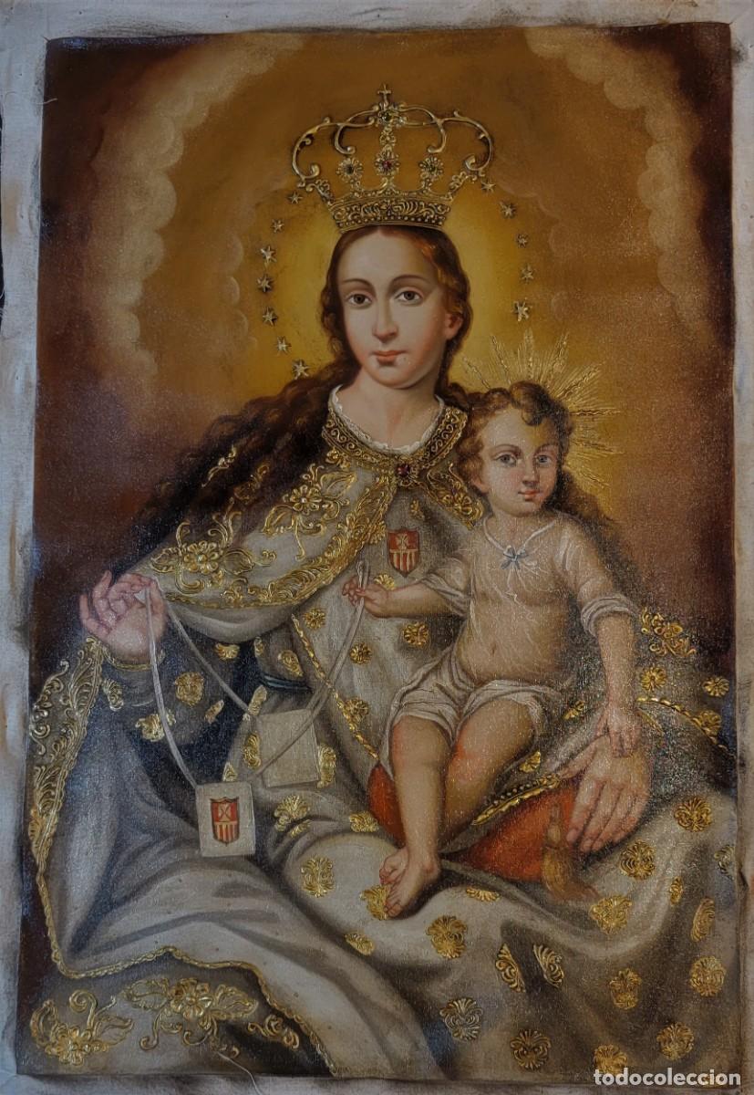 Nuevo: Cuadro Cusque&ntilde;o de La Virgen de la Merced. - Foto 1