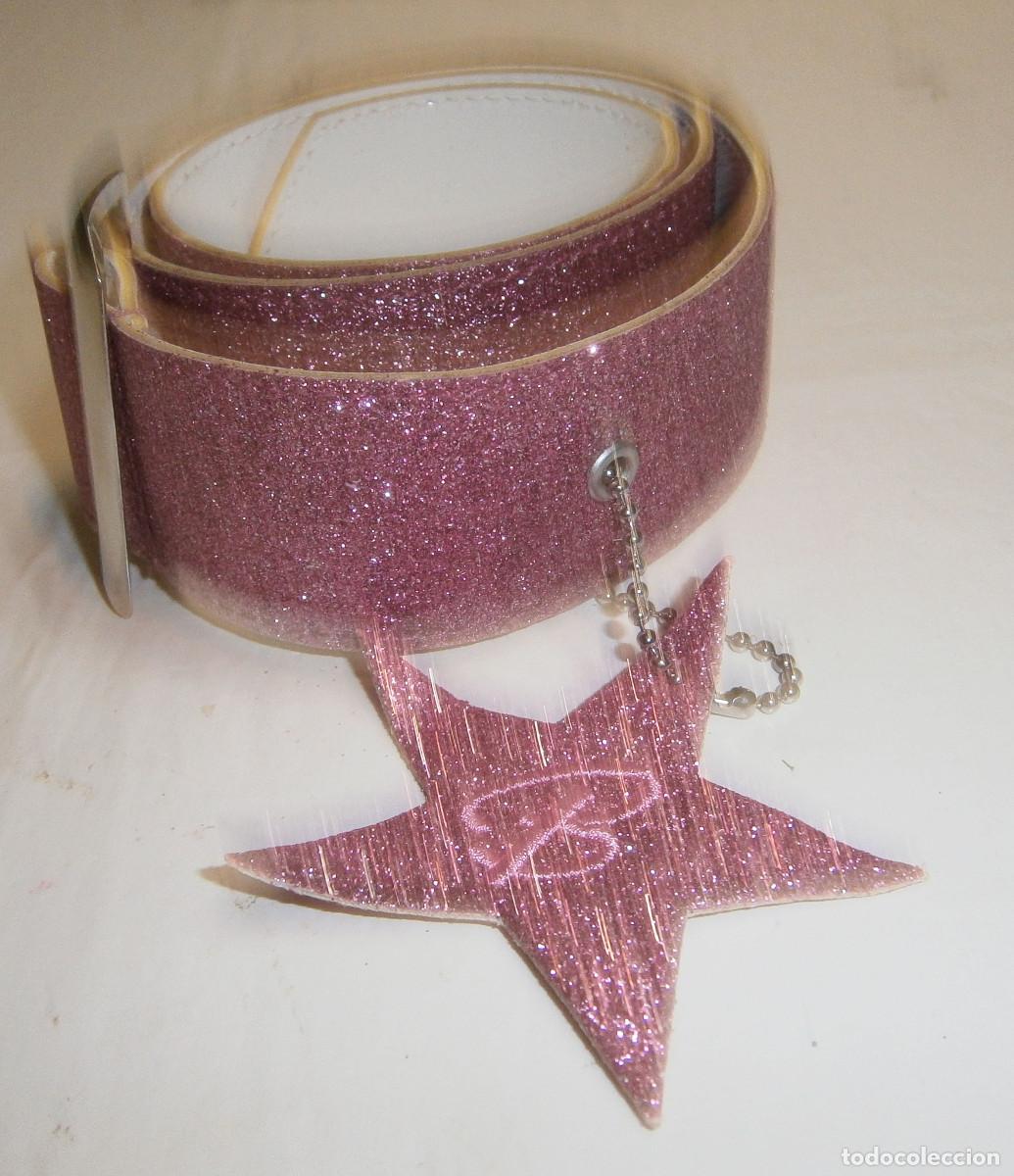 Nuevo: cinturon rosa brillante con estrella de la barbie - Foto 1