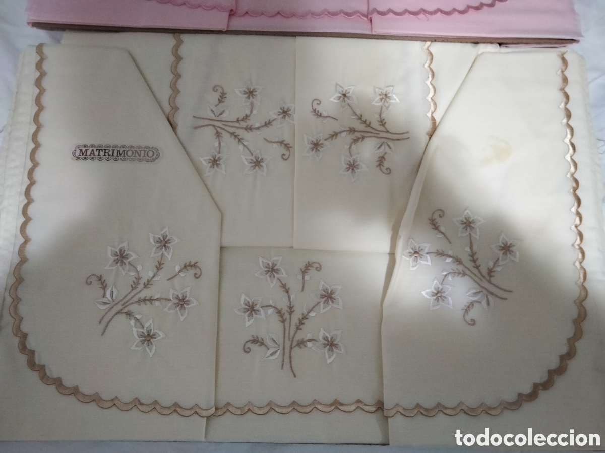 Nuevo: Antiguas s&aacute;banas bordadas - Foto 1