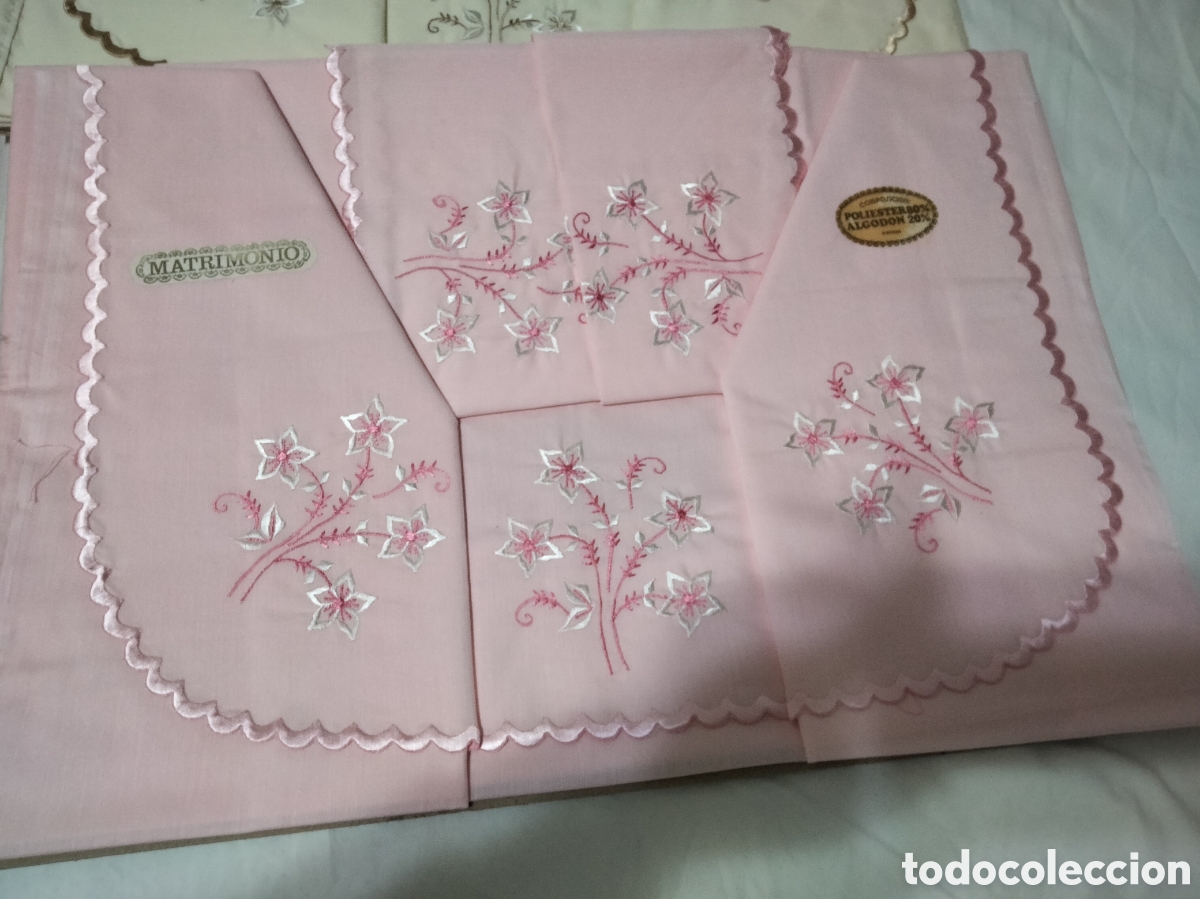 Nuevo: Antiguas s&aacute;banas bordadas - Foto 1
