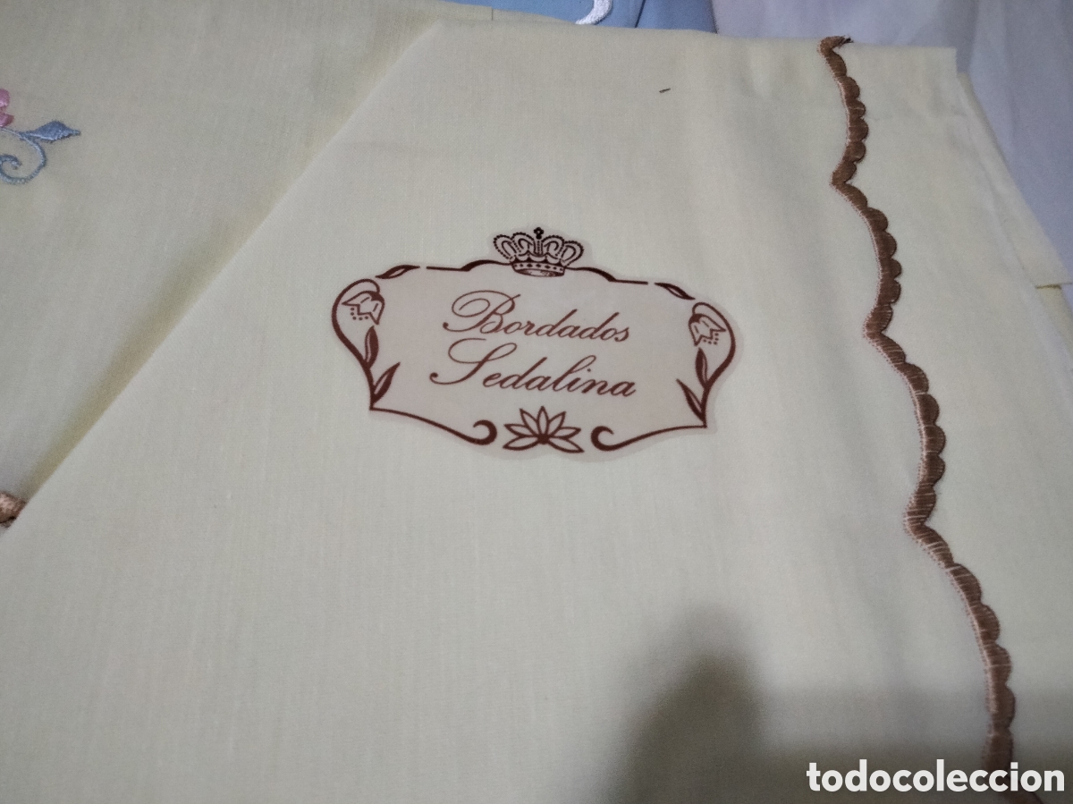 Nuevo: Antiguas s&aacute;banas bordadas - Foto 3