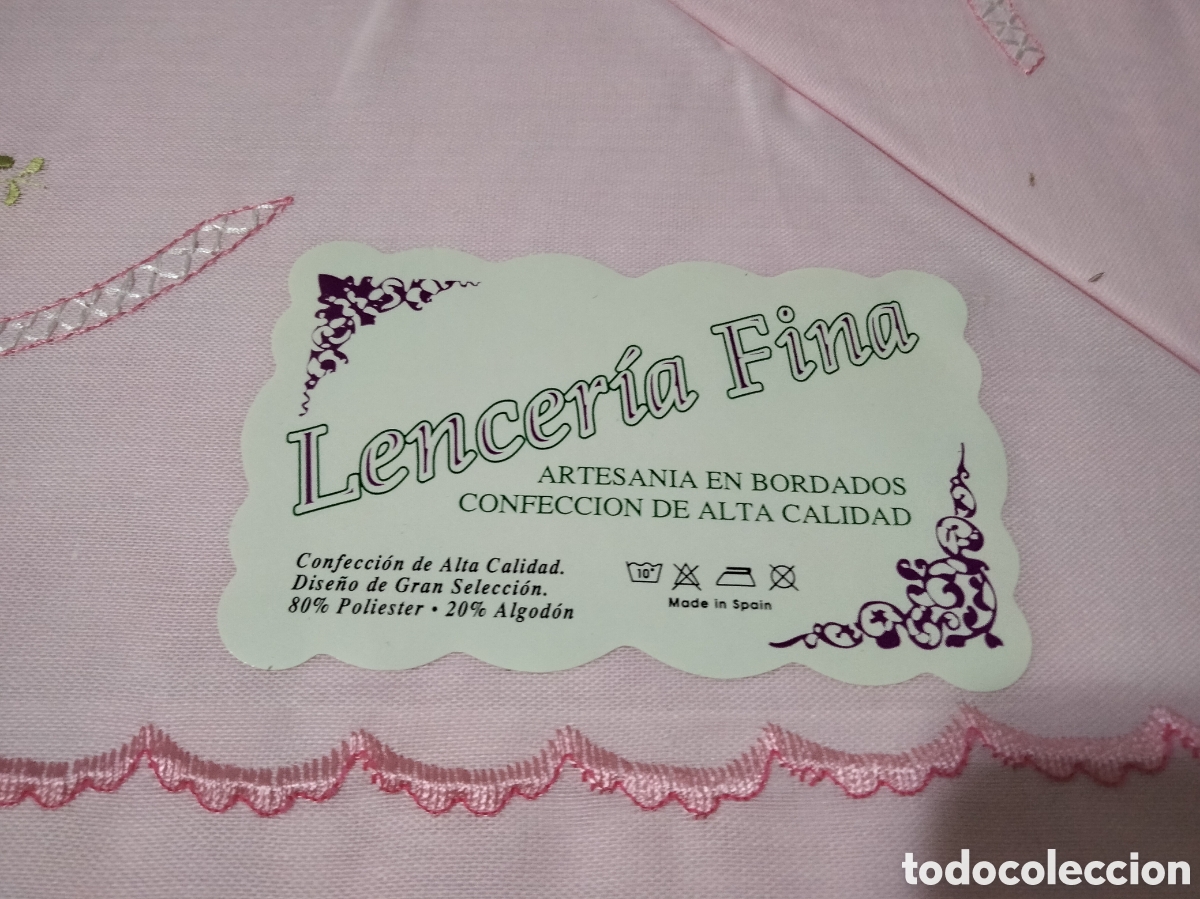 Nuevo: Antiguas s&aacute;banas bordadas - Foto 3