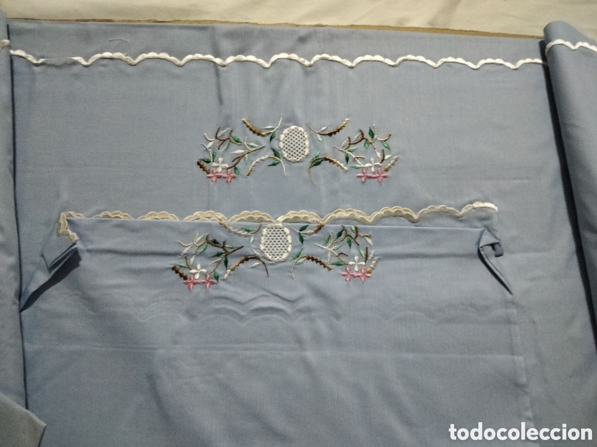 Nuevo: Antiguas s&aacute;banas bordadas - Foto 2