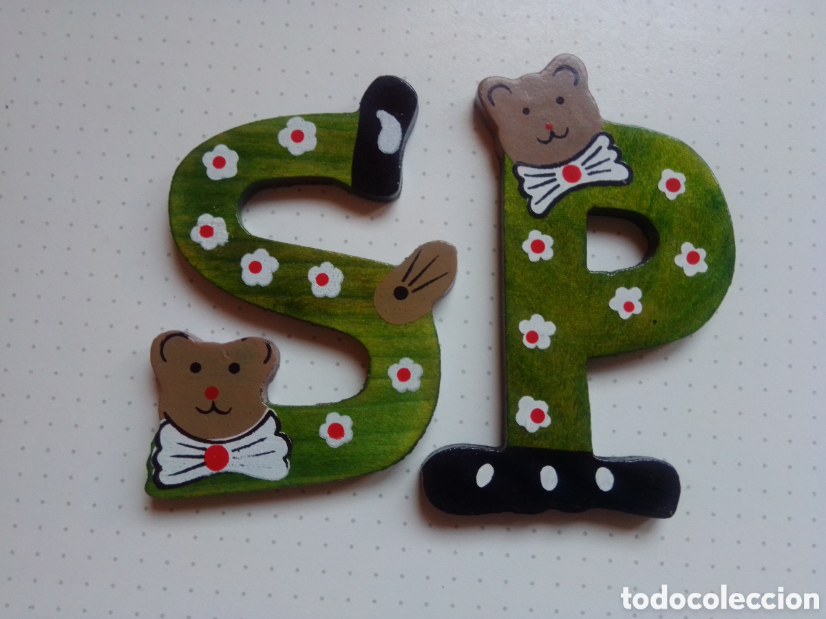 Nuevo: LETRAS S-P de MADERA (NUEVAS)2x5&euro; - Foto 2