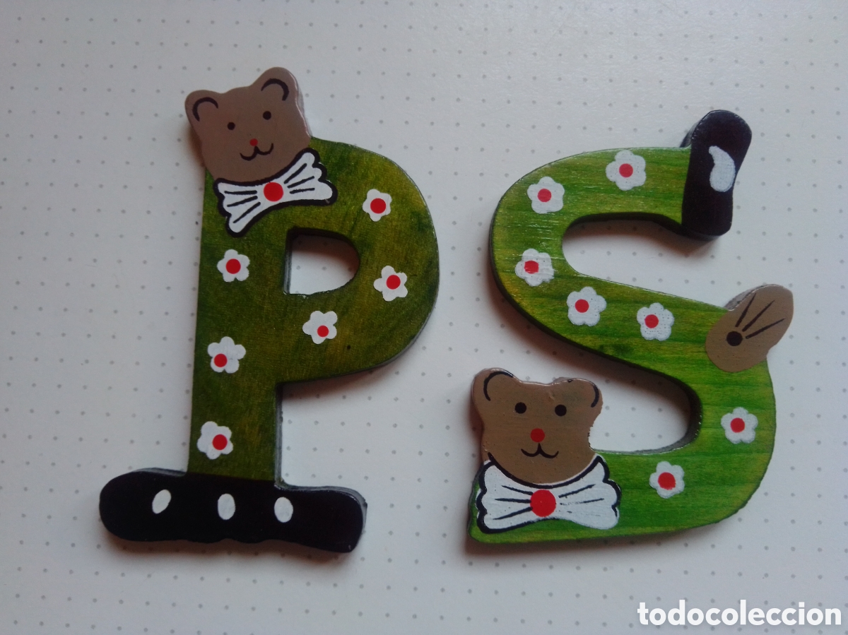 Nuevo: LETRAS S-P de MADERA (NUEVAS)2x5&euro; - Foto 1