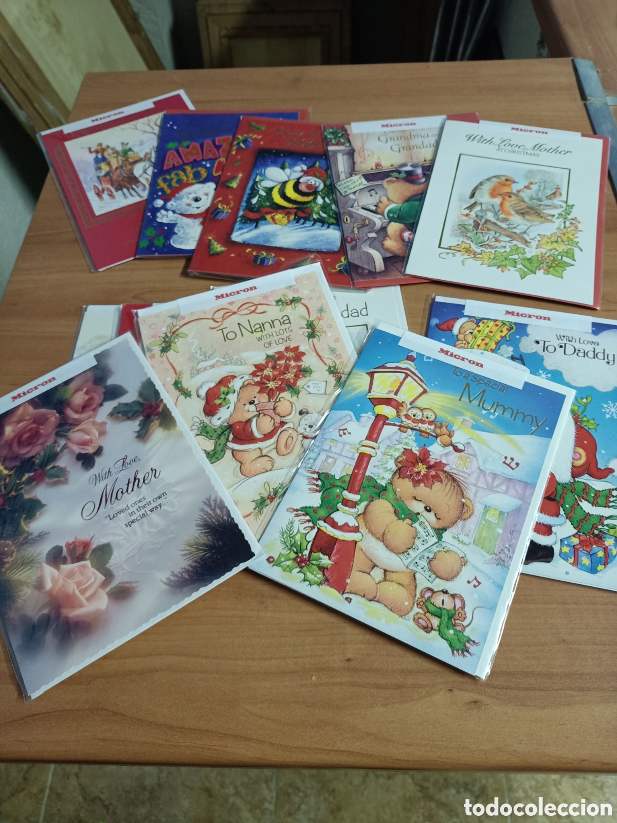 Nuevo: Lote de 12 postales navide&ntilde;as con su correspondiente sobre - Foto 1