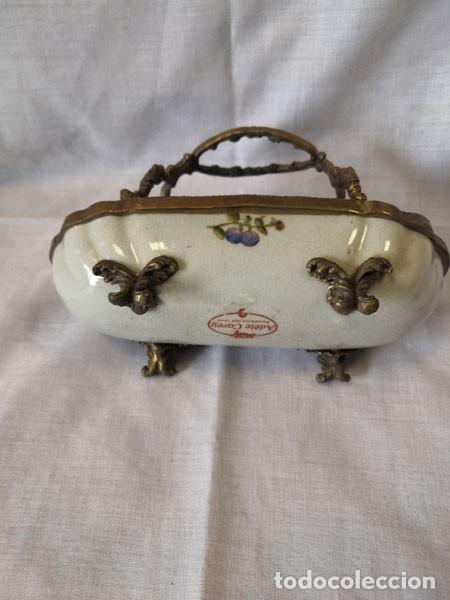 Nuevo: CESTA DE PORCELANA Y BRONCE ADELE CAREY - Foto 7