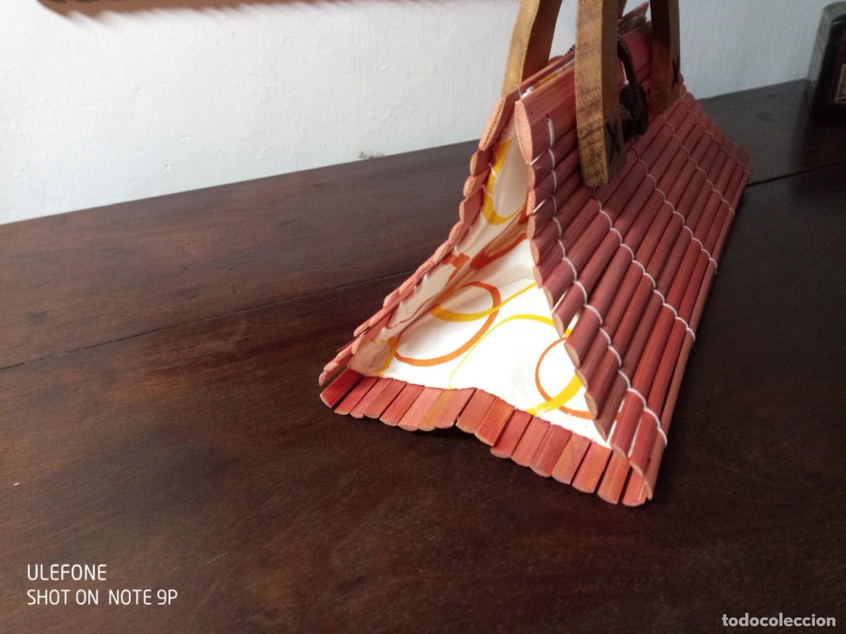 Nuevo: Original bolso de madera naranja. Wella. Nuevo - Foto 3