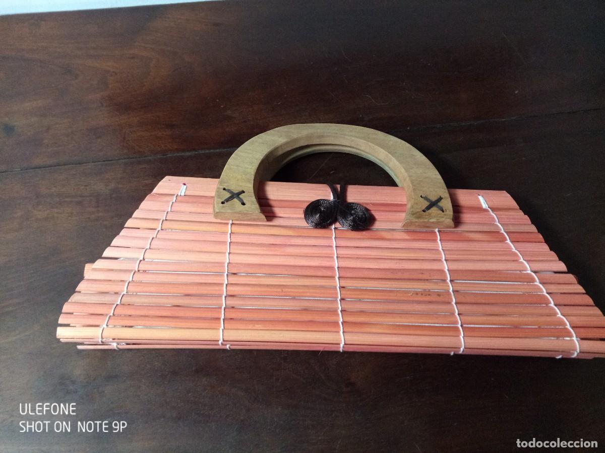 Nuevo: Original bolso de madera naranja. Wella. Nuevo - Foto 5
