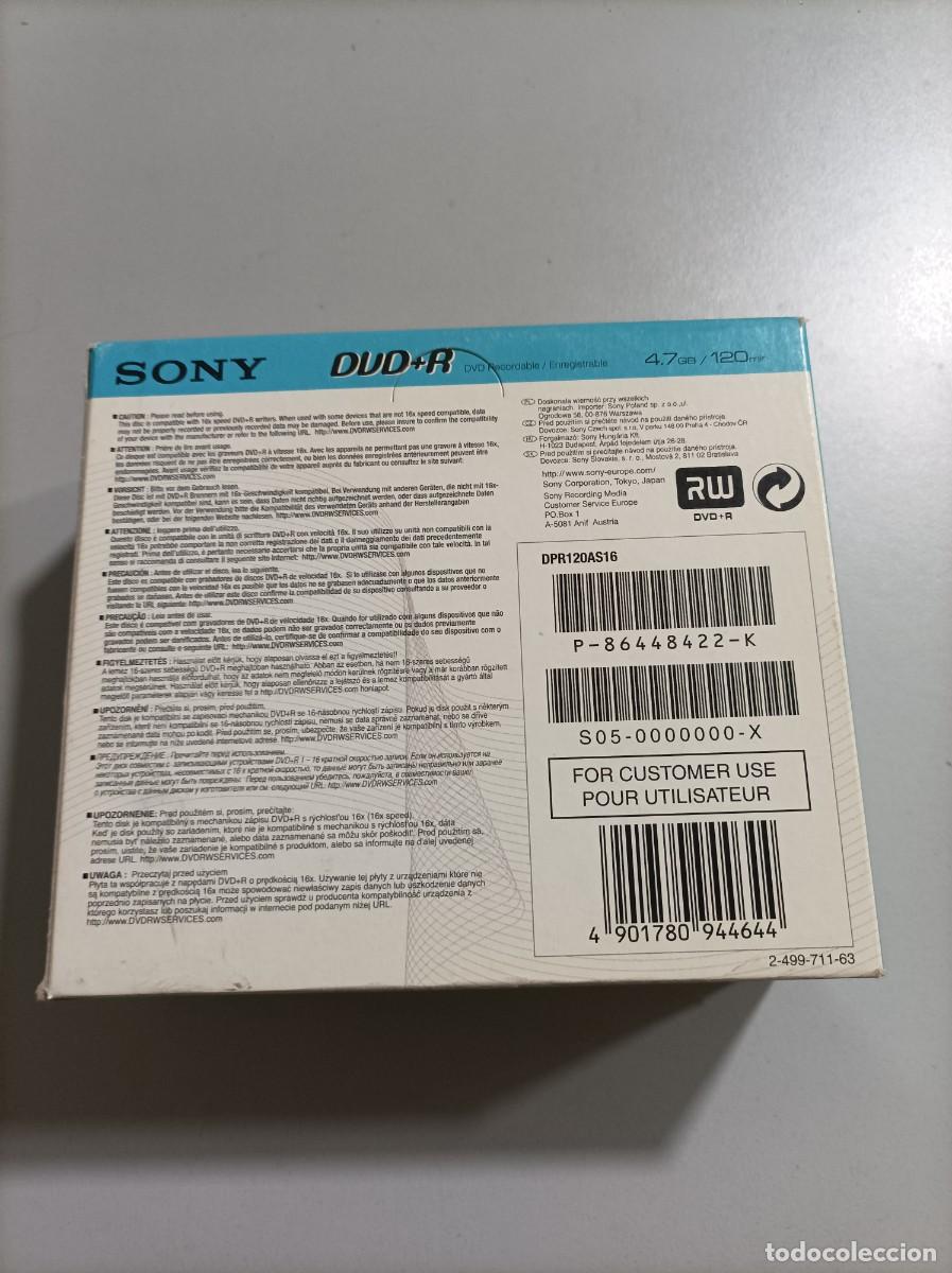 Nuevo: Caja 5 DVD+R 4.7GB SONY - Foto 2