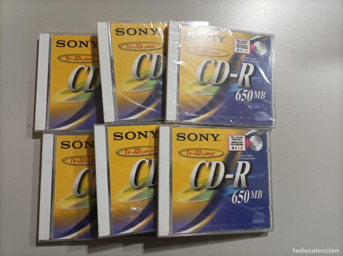 Nuevo: 6 discos CD-R SONY 650Mb - Foto 1