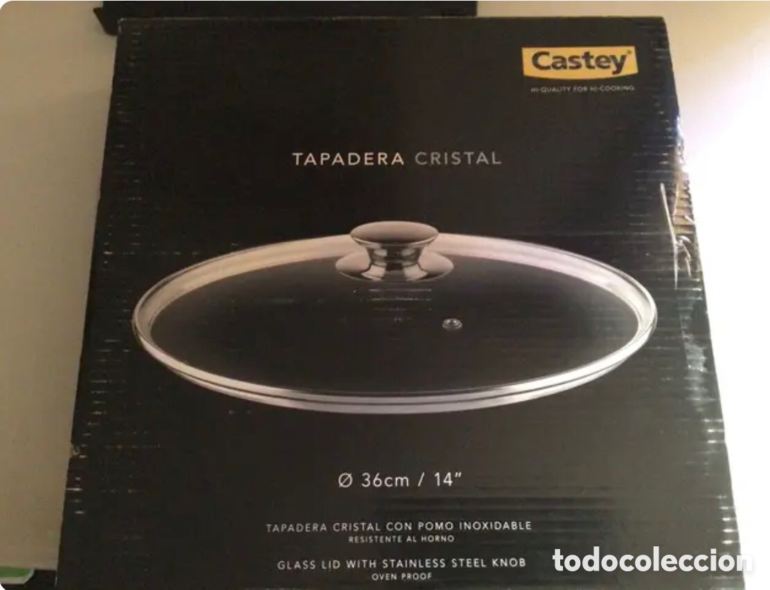 Nuevo: TAPA CRISTAL 36 cm. CASTEY - Foto 2