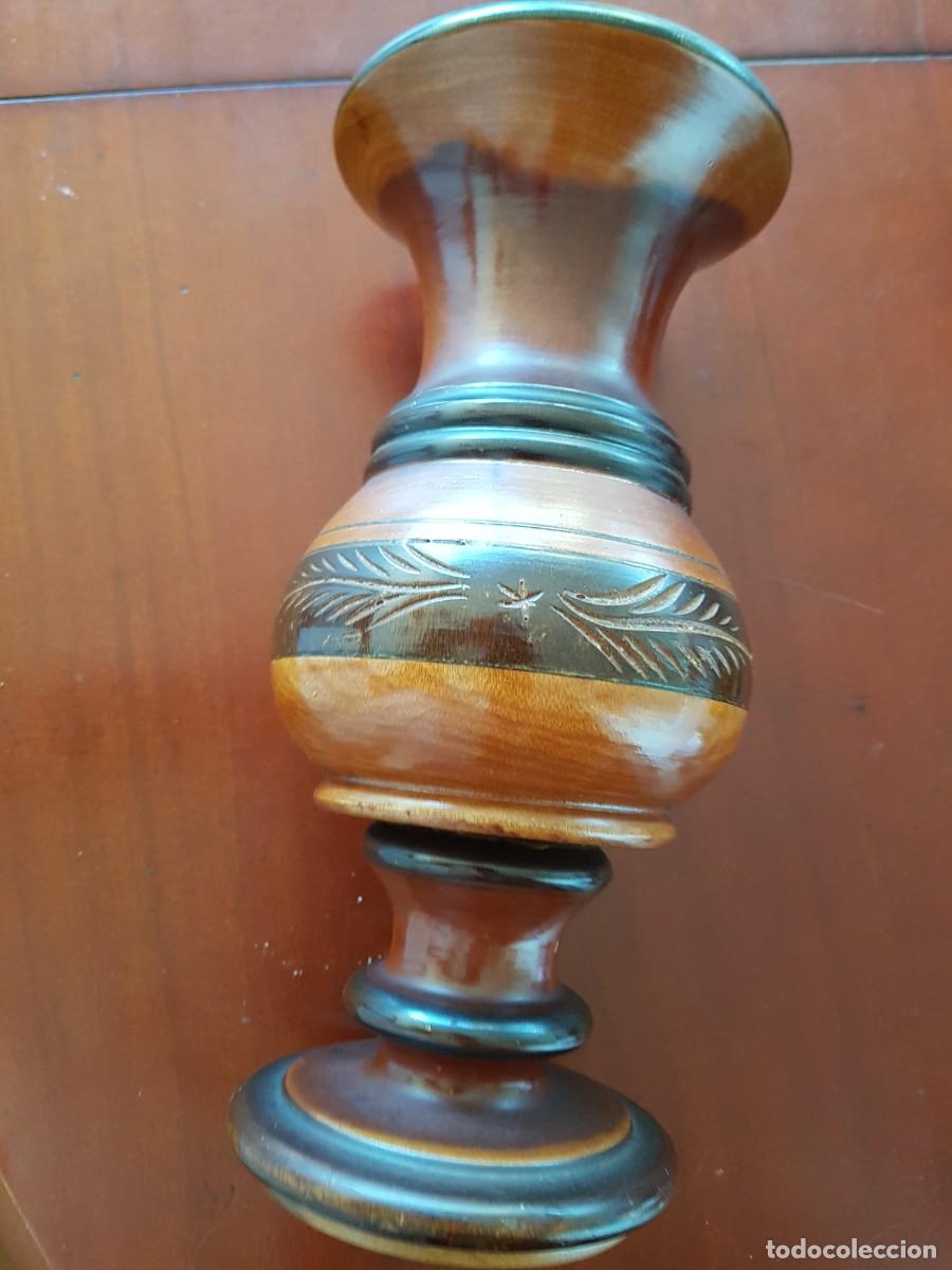 New: Jarron torneado madera de olivo origen Tunez