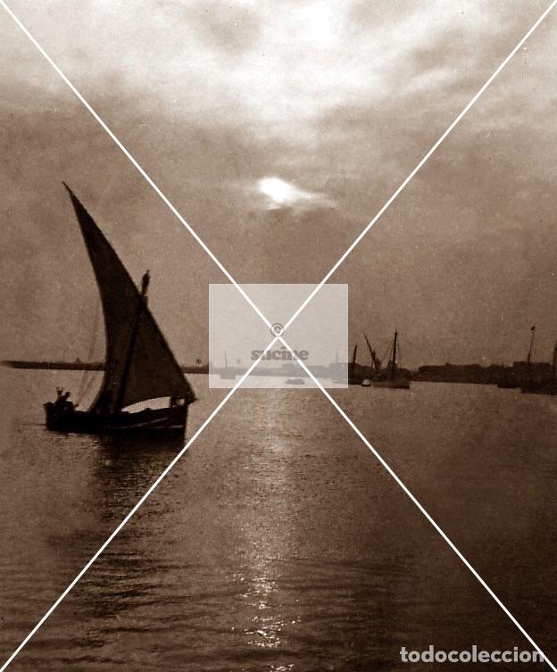 Nuovo: CASTELLON EN EL RECUERDO ATARDECER EN EL PUERTO 1910