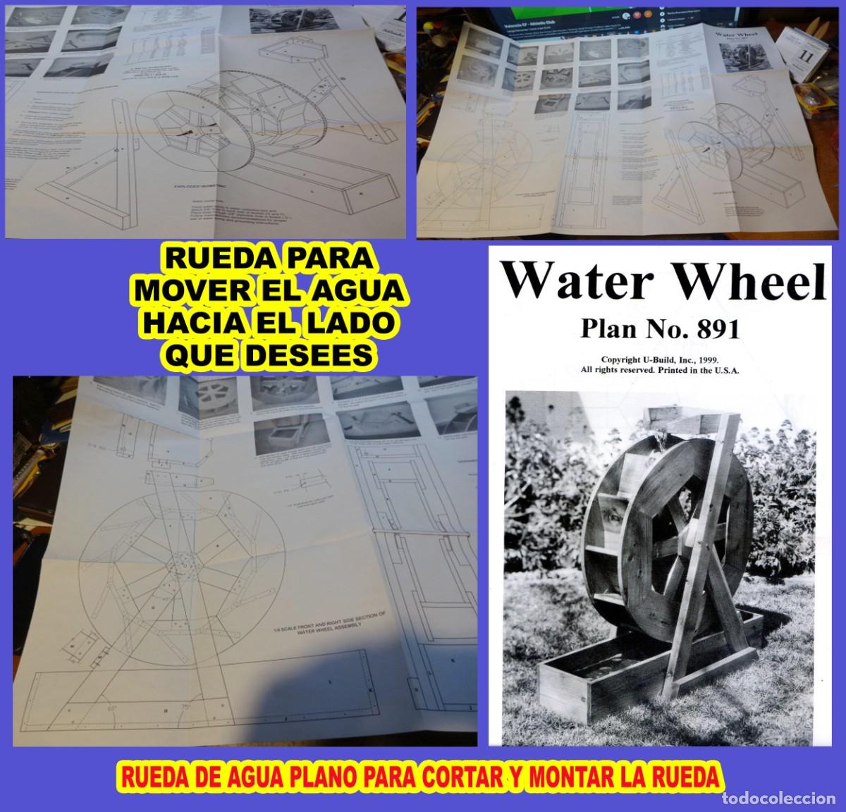 Nuevo: RUEDA DE AGUA PLANOS PARA EL CORTE Y MONTAR LA RUEDA - Foto 1