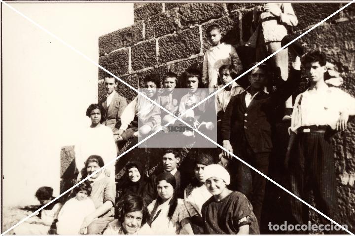 Nuovo: GENTE DE CASTELLON EN EL RECUERDO GRUPO DE EXCURSIONISTAS EN LA LA CRUZ DEL BARTOLO BENICASSIM