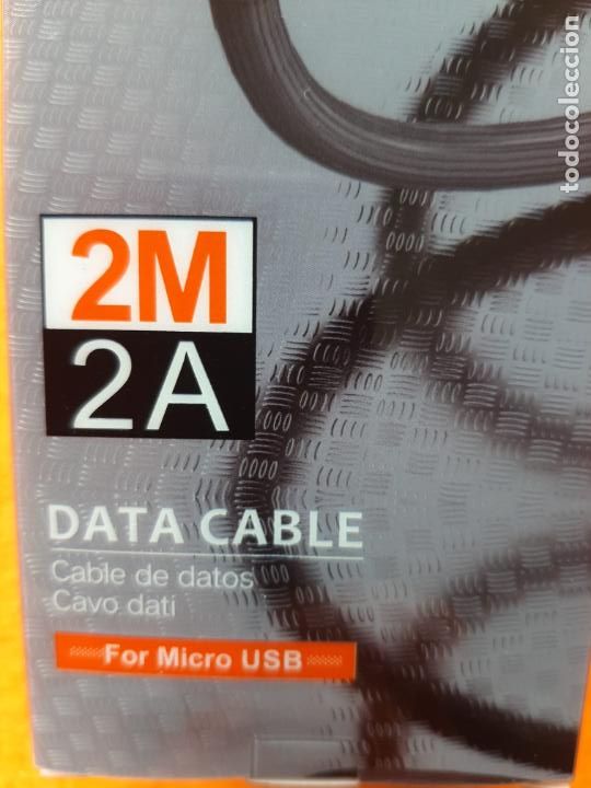 Nuevo: MICRO USB DATA CABLE . CABLE DE DATOS . 2 Metros . A ESTRENAR - Foto 4