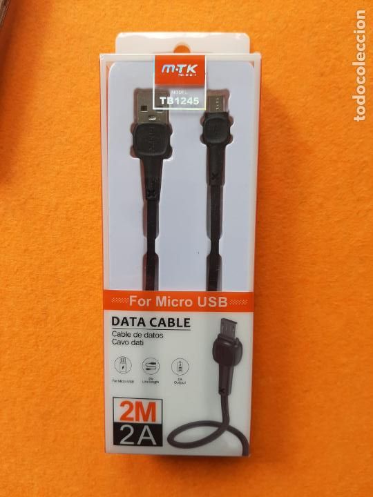 Nuevo: MICRO USB DATA CABLE . CABLE DE DATOS . 2 Metros . A ESTRENAR - Foto 1