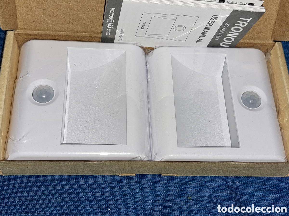 Nuevo: PACK 2 UNIDADES DE LUCES NOCTURNAS LED CON SENSOR, NUEVAS - Foto 1