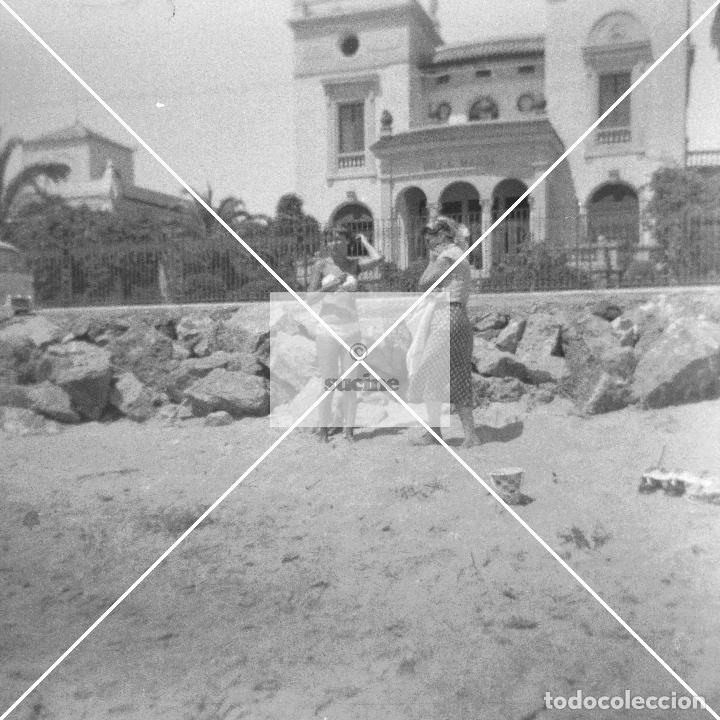 Novo: GENTE DE CASTELLON EN EL RECUERDO DIA DE PLAYA EN VILLA MARIA BENICASSIM EN LOS A&Ntilde;OS 60