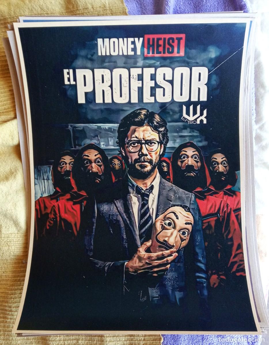 Nuevo: poster retro de La Casa de Papel (42x30 cm) - Foto 1