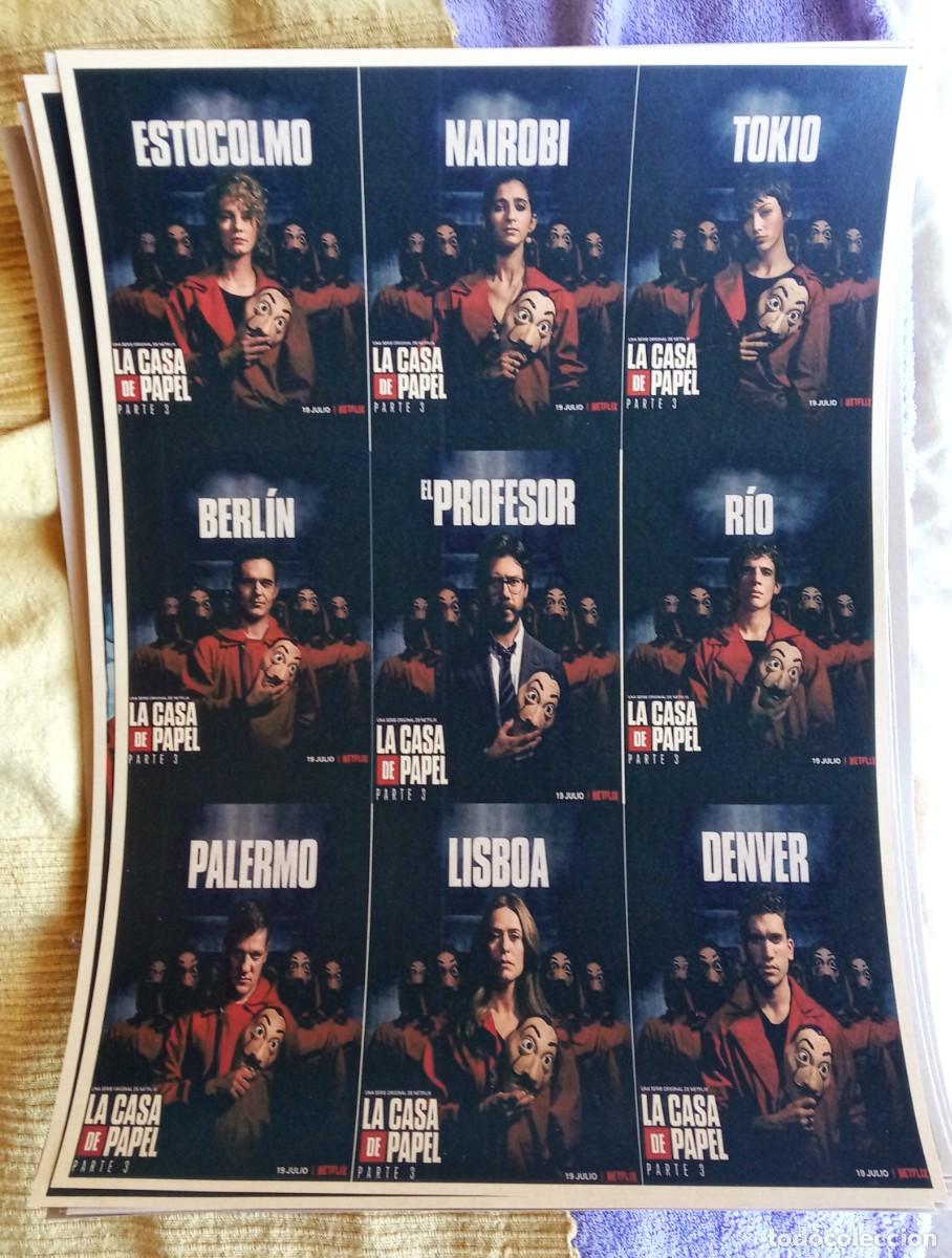 Nuevo: poster retro de La Casa de Papel (42x30 cm) - Foto 1