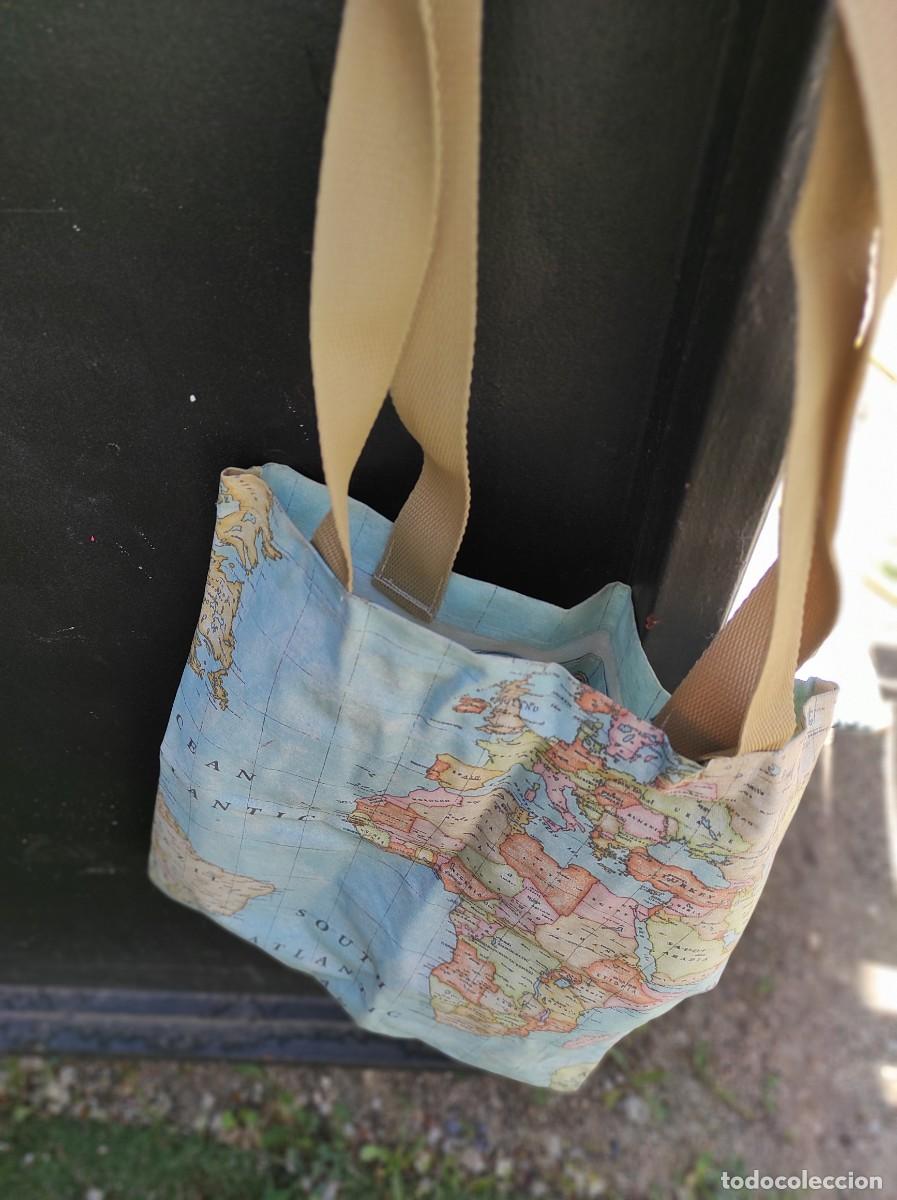 Nuevo: Bolsa mapamundi de tela resinada - Foto 3