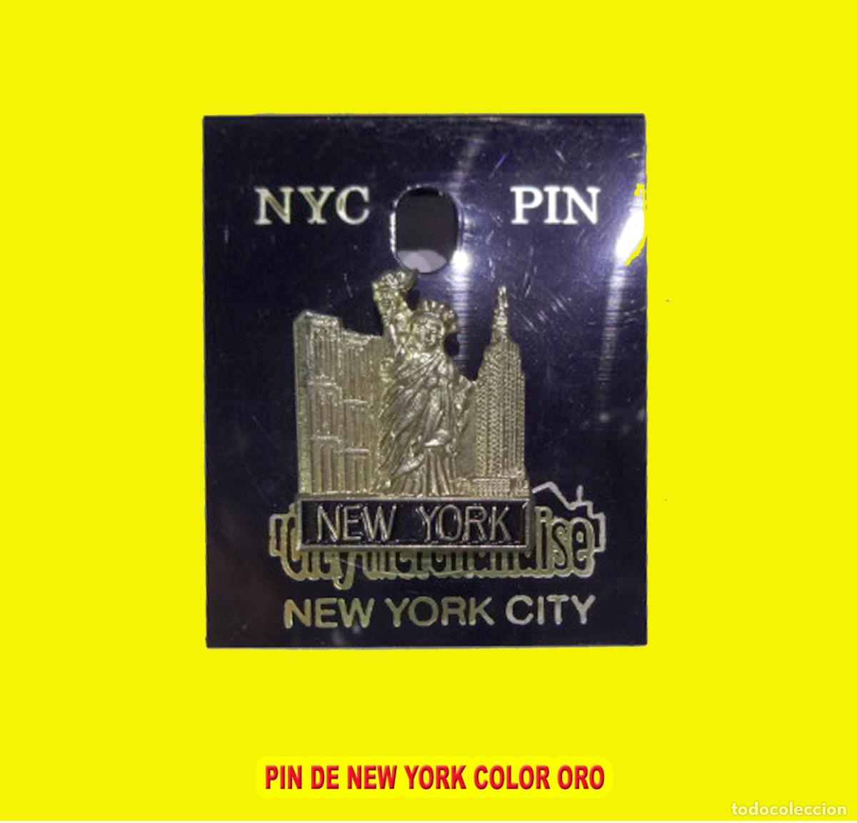 Nuevo: PIN NEW YORK COLOR ORO - Foto 1