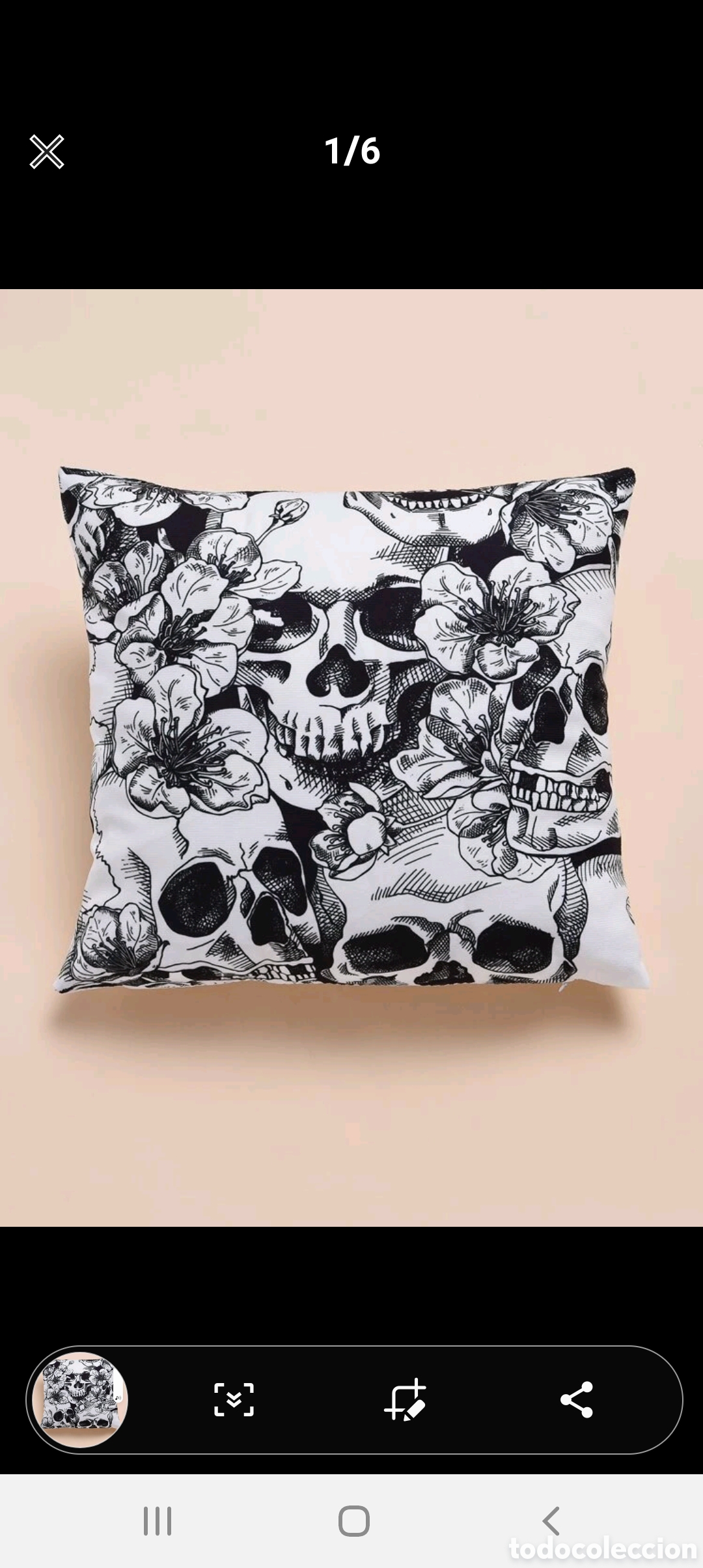 Nuevo: Juego fundas cojin calaveras - Foto 2