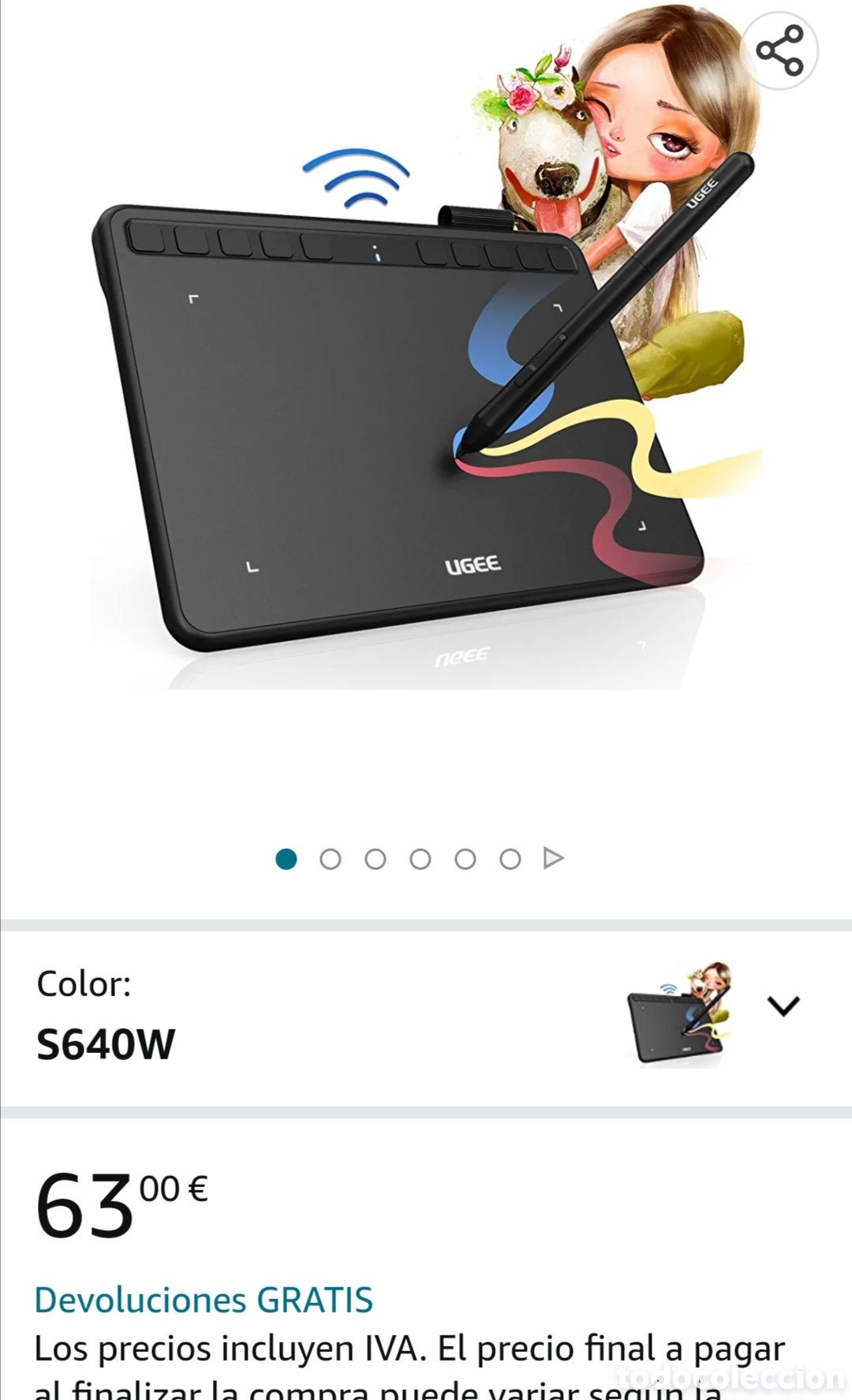 Nuevo: Tablet gr&aacute;fica ugee s640 - Foto 2