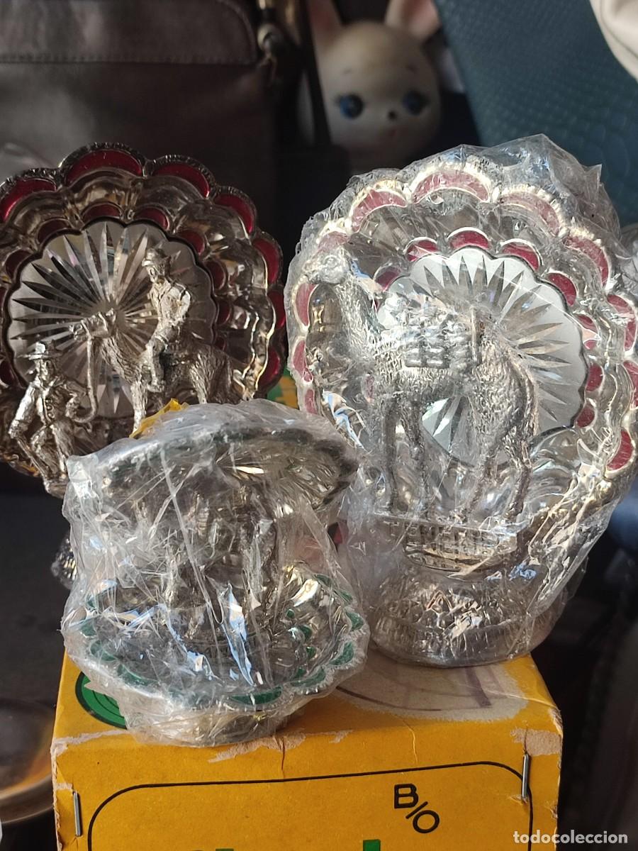 Neuf: 3 piezas met&aacute;licas souvenir a&ntilde;os 80 Tenerife gran canaria