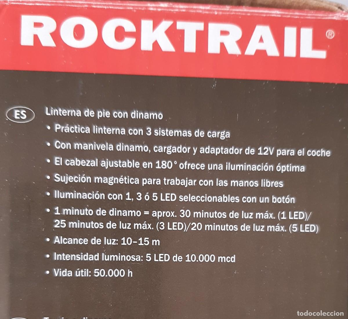 Nuevo: Linterna Led Rocktrail con dinamo recargable manual y a la red. - Foto 4