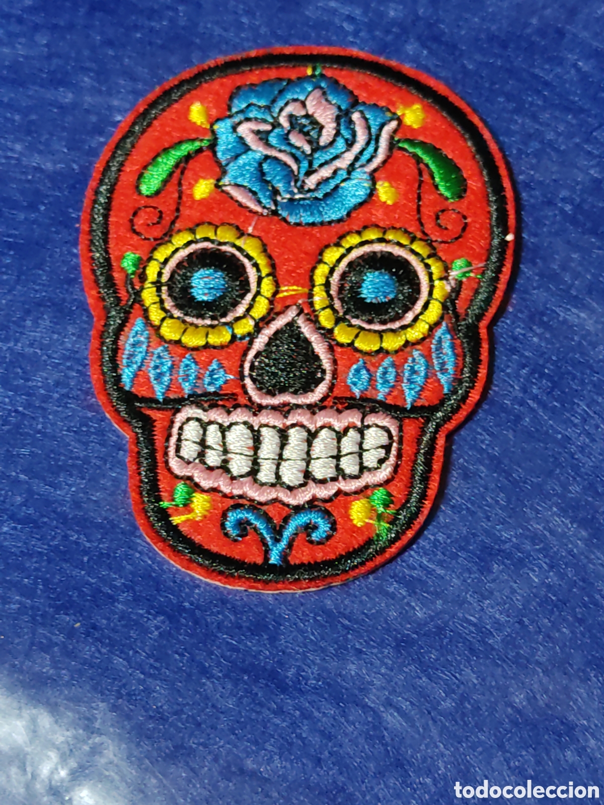 Nuevo: Parche termoadhesivo bordado calavera dia de los muertos. - Foto 4