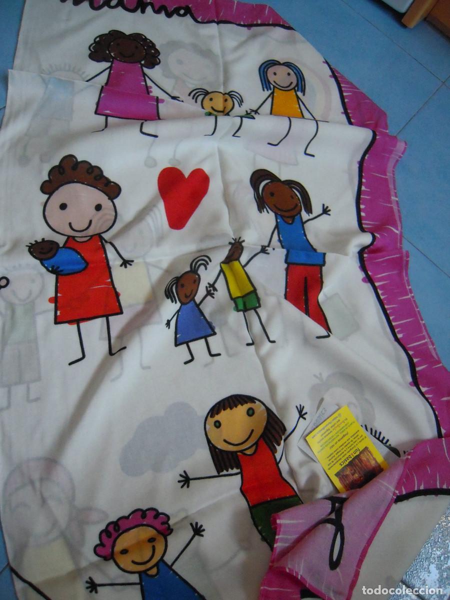 Nuevo: Pa&ntilde;uelo multicolor estampado dibujos infantiles - Foto 4