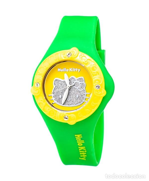 Nuevo: Reloj Hello Kitty verde y amarillo - Foto 1