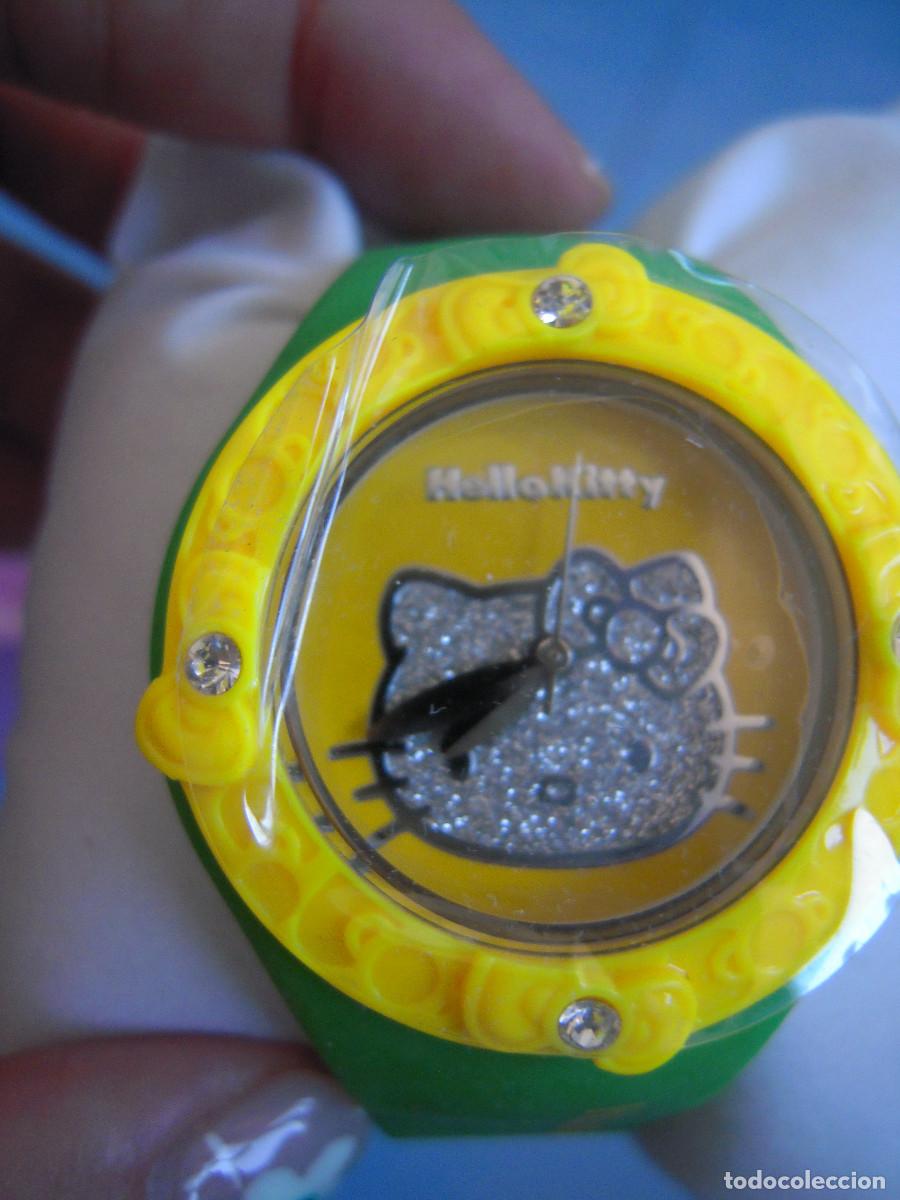 Nuevo: Reloj Hello Kitty verde y amarillo - Foto 4