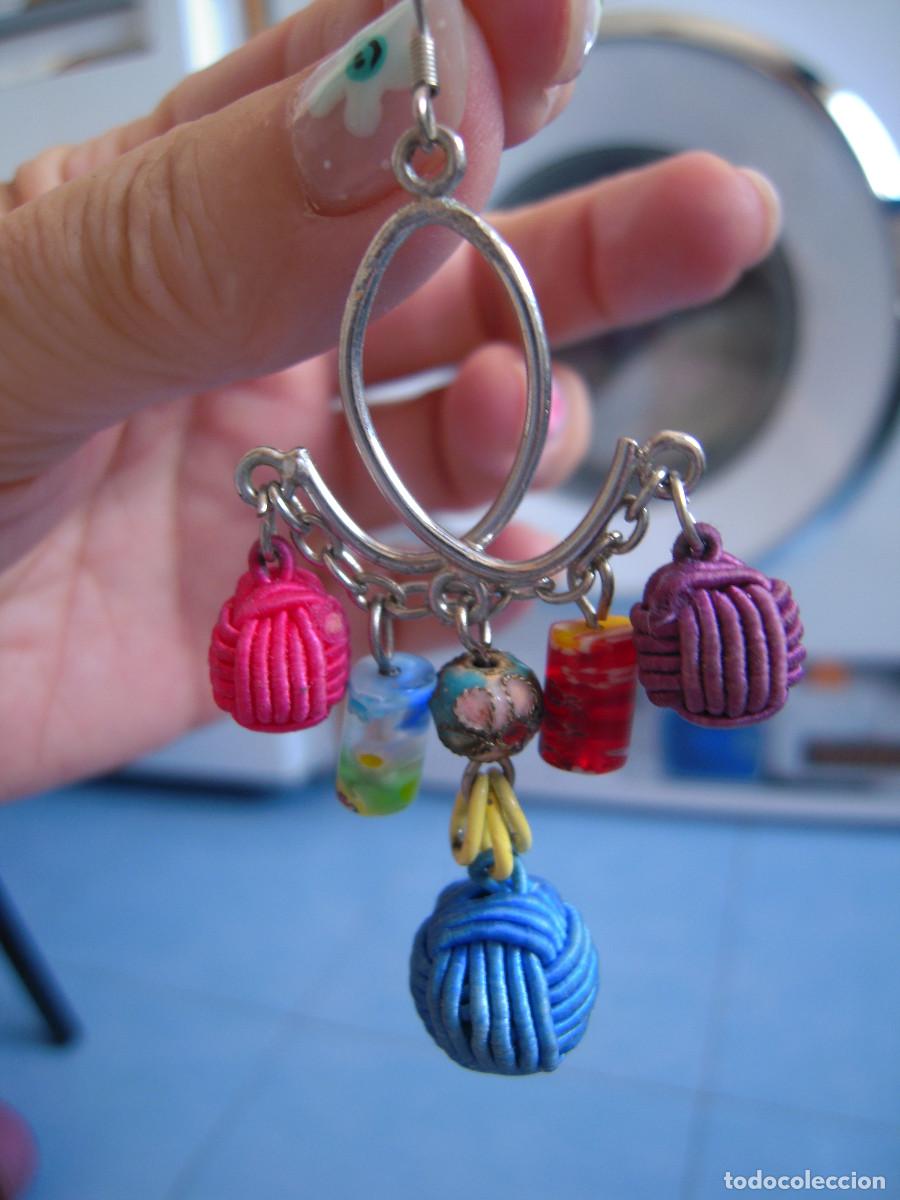 Nuevo: Pendientes plateados y multicolores - Foto 2