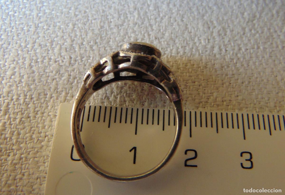 Nuevo: SORTIJA - ANILLO DE PLATA CON CONTRASTE Y NACAR- - Foto 12