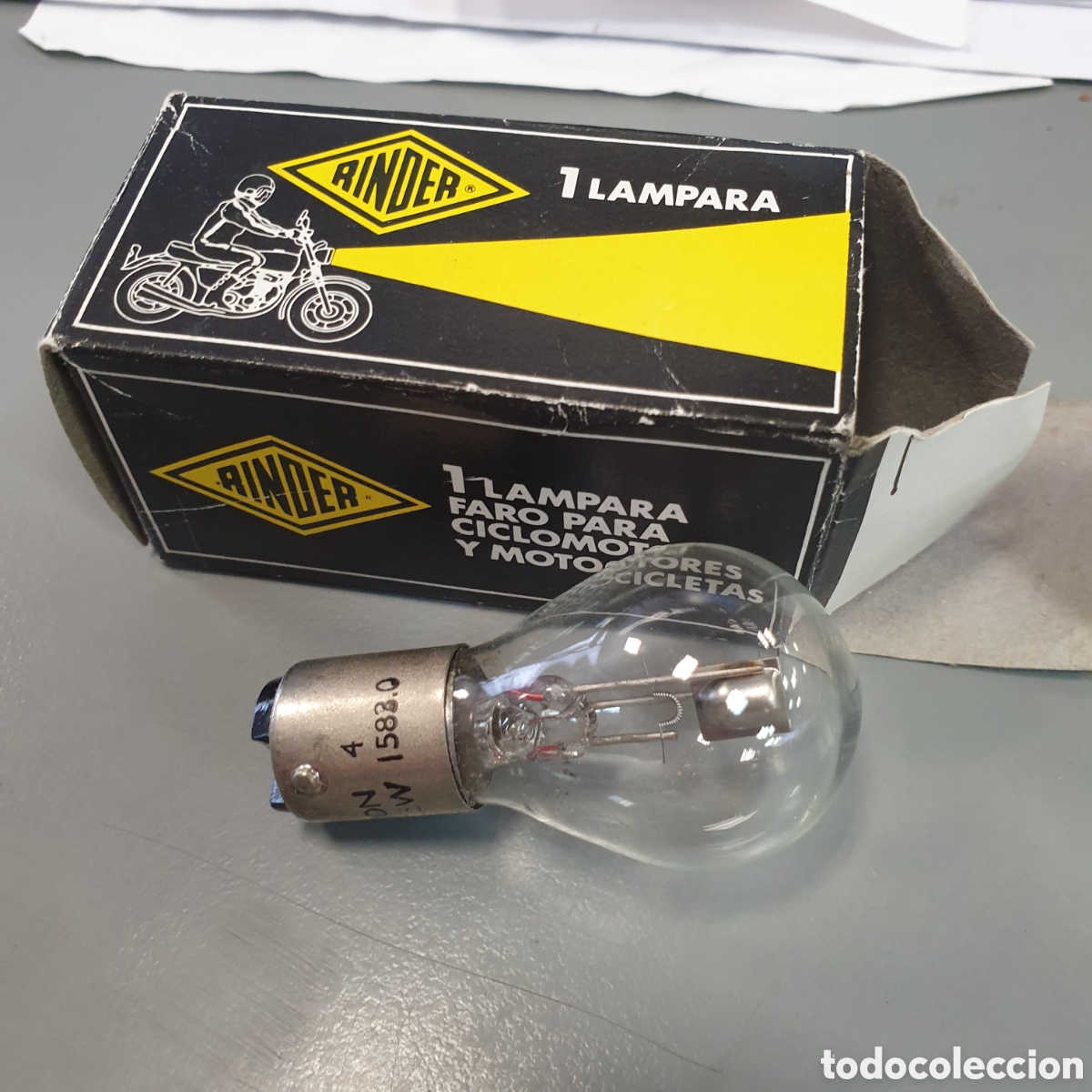 Nuevo: Antigua l&aacute;mpara para moto - Foto 1