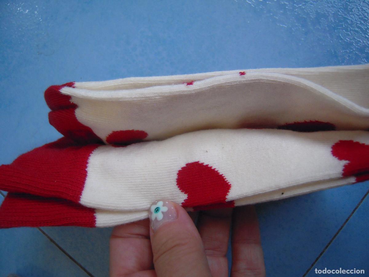 Nuevo: Calcetines rojos y blancos corazones - Foto 4