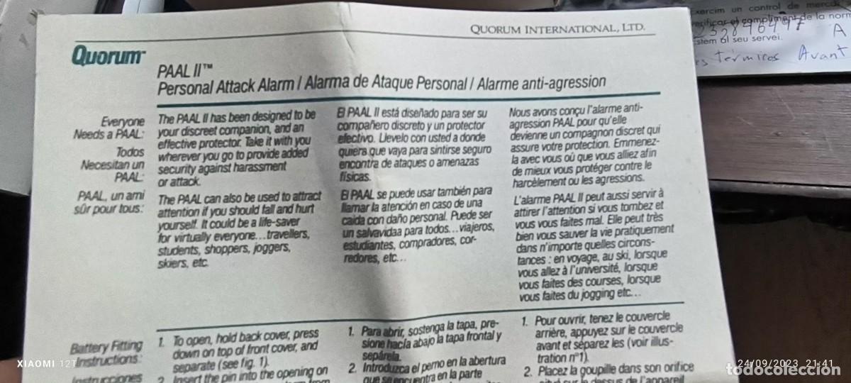 Nuevo: ALARMA DE ATAQUE PERSONAL PAAL II - Foto 4