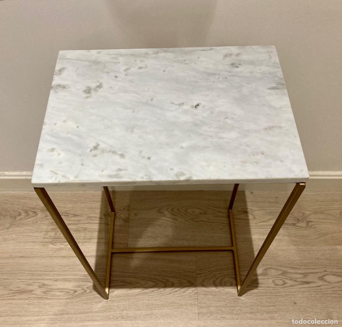 Nuevo: Mesa auxiliar. Tapa en m&aacute;rmol - Foto 2