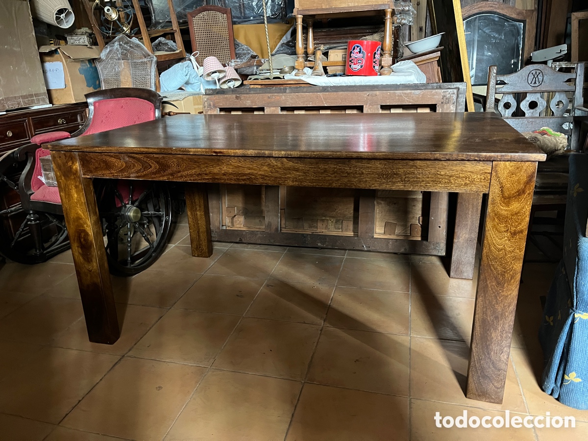 Nuevo: W Mesa de comedor nueva en madera de mango - Foto 2