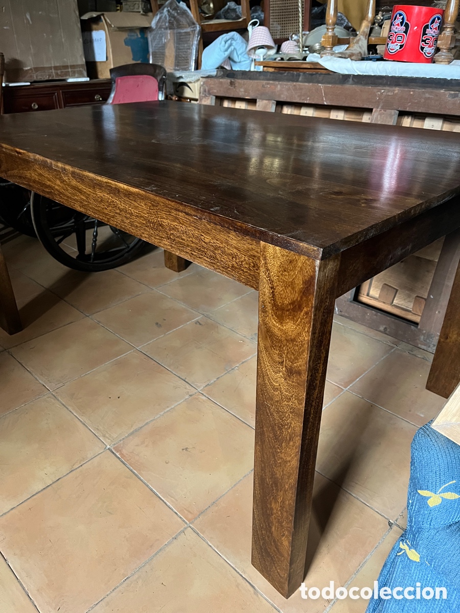 Nuevo: W Mesa de comedor nueva en madera de mango - Foto 5